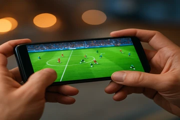 মোবাইল-বান্ধব গেমিং প্ল্যাটফর্ম ইন্টারফেসের একটি উদাহরণ